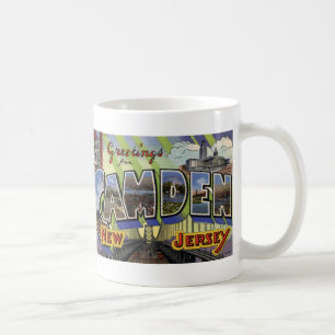Grüße von Camden, NJ Vintage Postkarten-Tasse Kaffeetasse