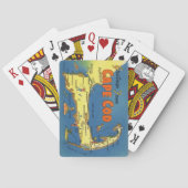 Grüße von Cape Cod Map Spielkarten (Rückseite)