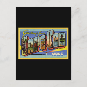 Grüße von Cape Cod Massachusetts Postkarte