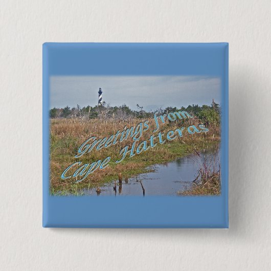 Grüße von Cape Hatteras OBX Button (Vorderseite)