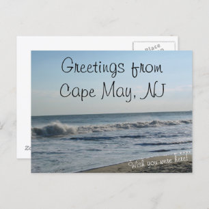Grüße von Cape May, NJ Postkarte