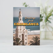Grüße von Casablanca Dankeskarte (Stehend Vorderseite)