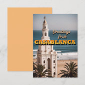 Grüße von Casablanca Dankeskarte (Vorne/Hinten)