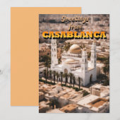 Grüße von CASABLANCA Feiertagskarte (Vorne/Hinten)
