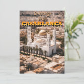 Grüße von CASABLANCA Feiertagskarte (Stehend Vorderseite)