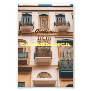 Grüße von CASABLANCA Fotodruck