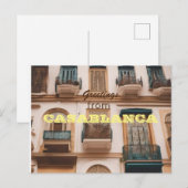 Grüße von CASABLANCA Postkarte (Vorne/Hinten)