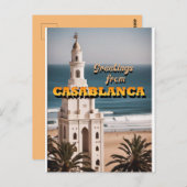 Grüße von Casablanca Postkarte (Vorne/Hinten)