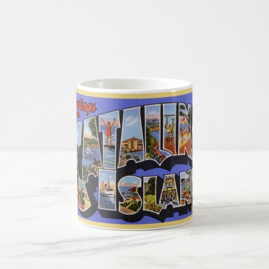 Grüße von Catalina-Insel Kaffeetasse (Mittel)