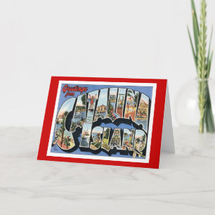 Grüße von Catalina-Insel Kalifornien Karte