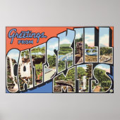 Grüße von Catskill Mts., Vintag Poster (Vorne)