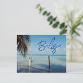Grüße von Caulker Caye Belize Postkarte (Stehend Vorderseite)
