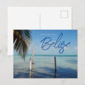 Grüße von Caulker Caye Belize Postkarte (Vorne/Hinten)