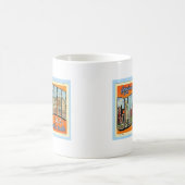 Grüße von Charlotte N.C., Vintag Kaffeetasse (Mittel)