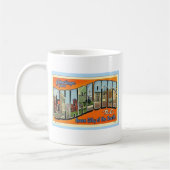 Grüße von Charlotte N.C., Vintag Kaffeetasse (Links)