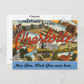 Grüße von Charlotte Postkarte (Vorne/Hinten)