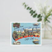 Grüße von Chatham, Cape Cod, Massachusetts Postkarte (Stehend Vorderseite)
