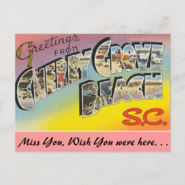 Grüße von Cherry Grove Beach Postkarte