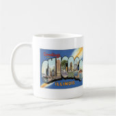 Grüße von Chicago Illinois Kaffeetasse (Links)