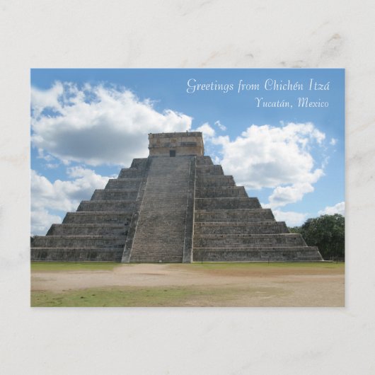 Grüße von Chichén Itzá, Mexiko Postkarte (Vorderseite)