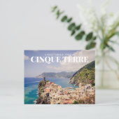 Grüße von Cinque Terre, Vernazza Postcard Postkarte (Stehend Vorderseite)