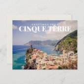 Grüße von Cinque Terre, Vernazza Postcard Postkarte (Vorne/Hinten)