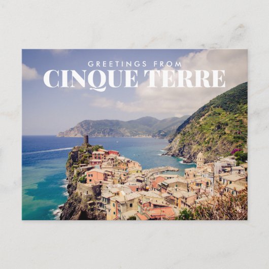 Grüße von Cinque Terre, Vernazza Postcard Postkarte (Vorderseite)