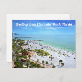 Grüße von Clearwater Beach, Florida Postkarte (Vorne/Hinten)