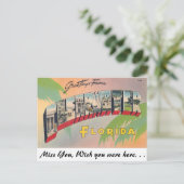 Grüße von Clearwater, Florida Postkarte (Stehend Vorderseite)