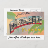 Grüße von Clearwater, Florida Postkarte (Vorne/Hinten)