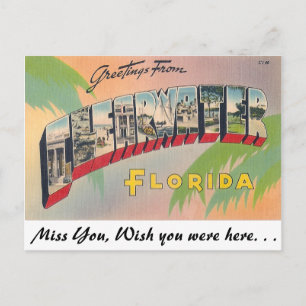 Grüße von Clearwater, Florida Postkarte