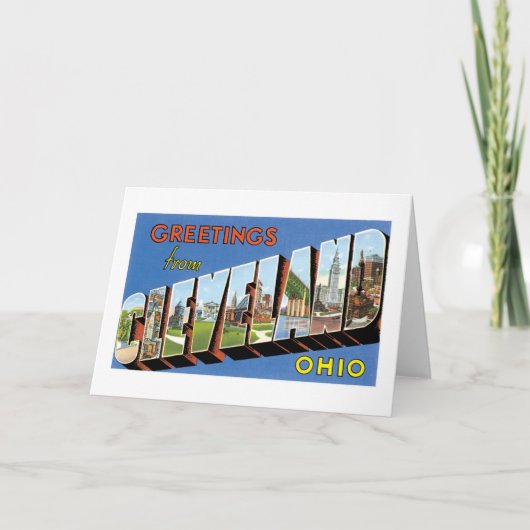 Grüße von Cleveland, Ohio! Karte (Vorderseite)