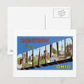 Grüße von Cleveland, Ohio Postkarte (Vorne/Hinten)