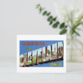 Grüße von Cleveland, Ohio! Postkarte (Stehend Vorderseite)