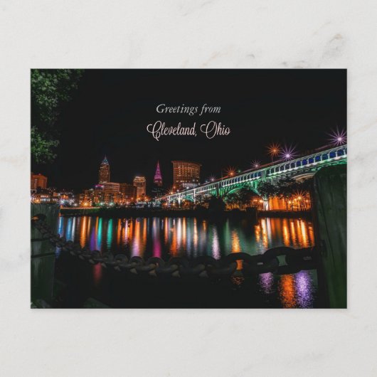 Grüße von Cleveland, Ohio Postkarte (Vorderseite)