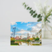 Grüße von Cleveland, Ohio, USA Feiertagspostkarte (Stehend Vorderseite)