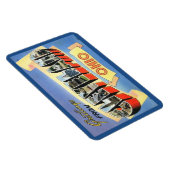 Grüße von Cleveland, Ohio Vintag Postcard Magnet (Rechte Seite)