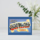 Grüße von Cleveland, Ohio Vintag Postkarte (Stehend Vorderseite)