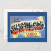 Grüße von Cleveland, Ohio Vintag Postkarte (Vorne/Hinten)