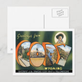 Grüße von Cody Wyoming US City Postkarte (Vorne/Hinten)