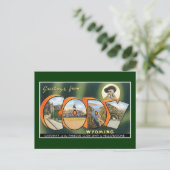 Grüße von Cody, Wyoming! Vintage Postkarte (Stehend Vorderseite)