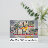 Grüße von Coeur d'Alene, Idaho Postkarte (Stehend Vorderseite)