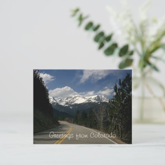 Grüße von Colorado Postcard Postkarte (Stehend Vorderseite)
