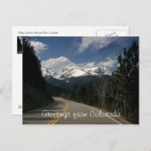 Grüße von Colorado Postcard Postkarte (Vorne/Hinten)
