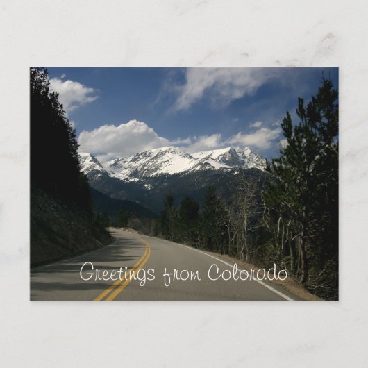 Grüße von Colorado Postcard Postkarte (Vorderseite)