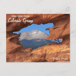 Grüße von Colorado Springs Postcard Pikes Postkarte