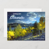Grüße von Colorado Twin Seen Postkarte (Vorne/Hinten)