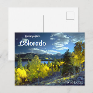 Grüße von Colorado Twin Seen Postkarte