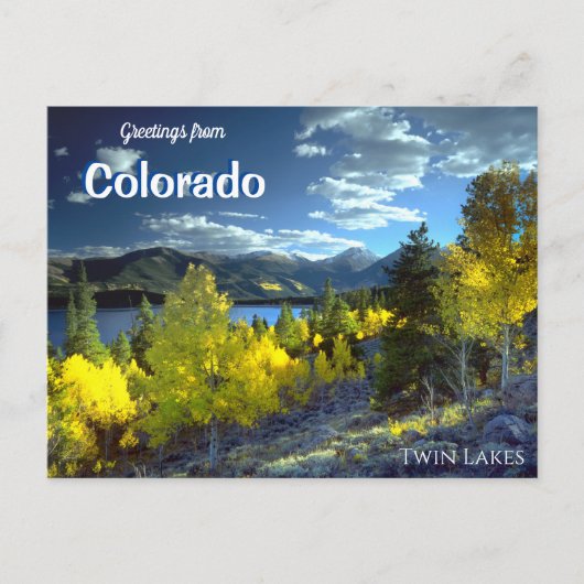 Grüße von Colorado Twin Seen Postkarte (Vorderseite)