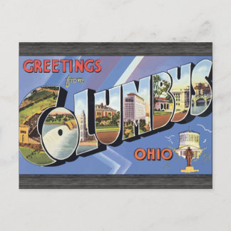 Grüße von Columbus Ohio, Vintag Postkarte